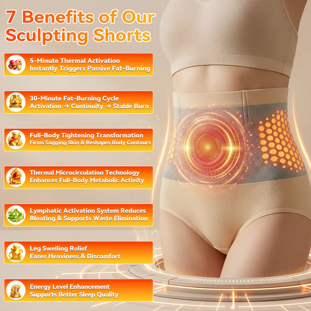 DIVIFIT® 𝐌𝐨𝐫𝐢𝐧𝐠𝐚 & 𝐁𝐞𝐫𝐛𝐞𝐫𝐢𝐧𝐞 4‑In‑1 Micro‑Particle Sculpting & Fat‑Burn Shorts - Image 2